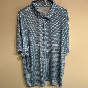 Under Armour Mens XXL The Playoff Polo Hot Air Balloon Blue Print Pattern Shirt